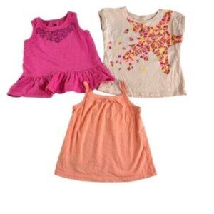 Tea Collection | 3 Piece Shirt Bundle Toddler Girl Size 3T